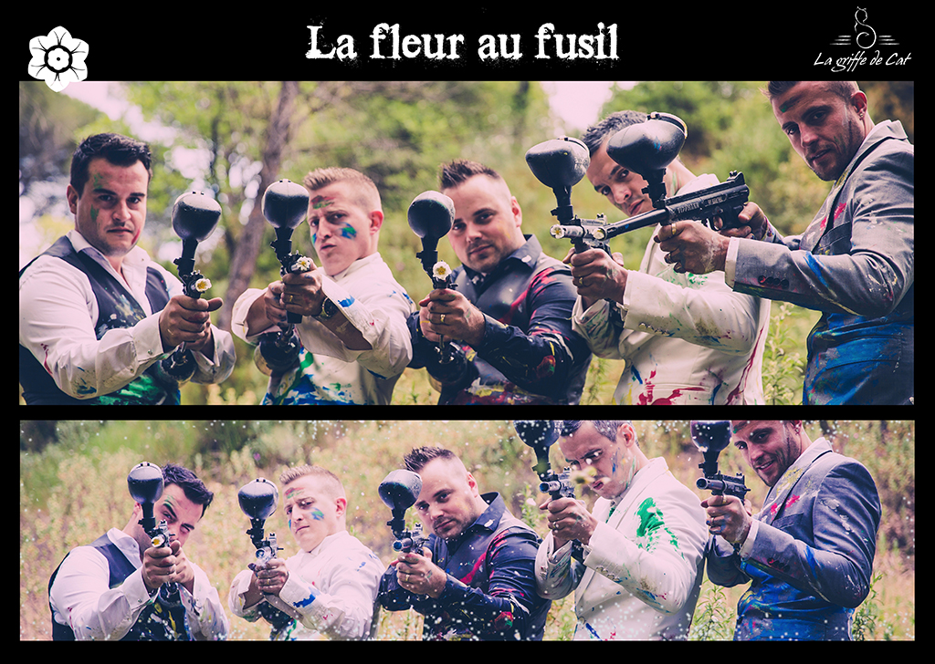 Trash the dress paintball équipe hommes